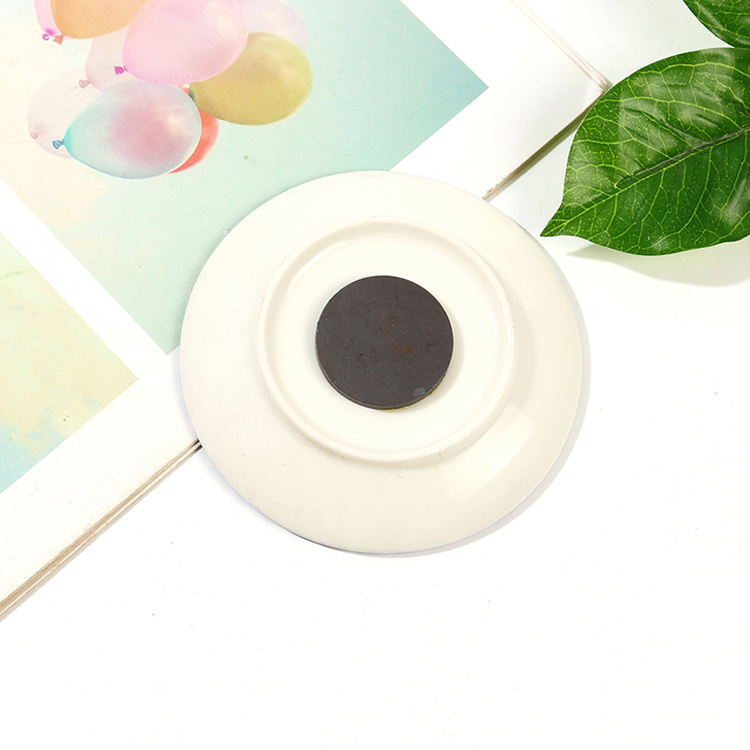 Round Shaped Plate Fridge Magnet Custom Printed Ceramic Magnets Evil Eye Souvenir Ceramic Fridge Magnet