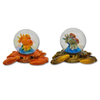 Custom Logo Design Sea Animal Beach Souvenir Miniature Resin Water Globe Crab Snow Globe
