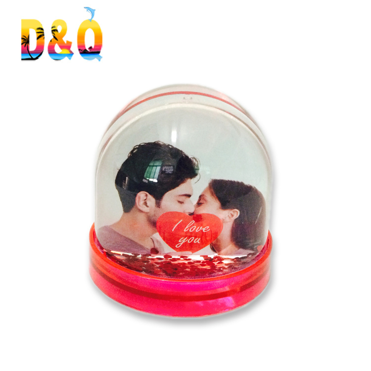 Wholesale DIY Dome Plastic Acrylic Photo Snow Globe