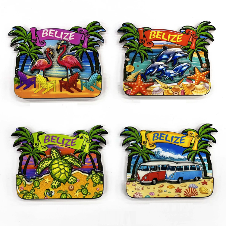 Custom Logo MDF Wood Mexico City Beach Ixtapa Tulum Los Cabos Cabo San Lucas Souvenir Fridge Magnet
