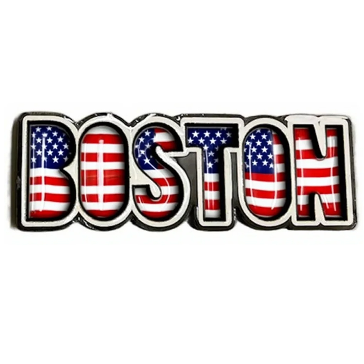 Factory Custom Logo Epoxy MDF Wooden USA Michigan Detroit Souvenir Fridge Magnet