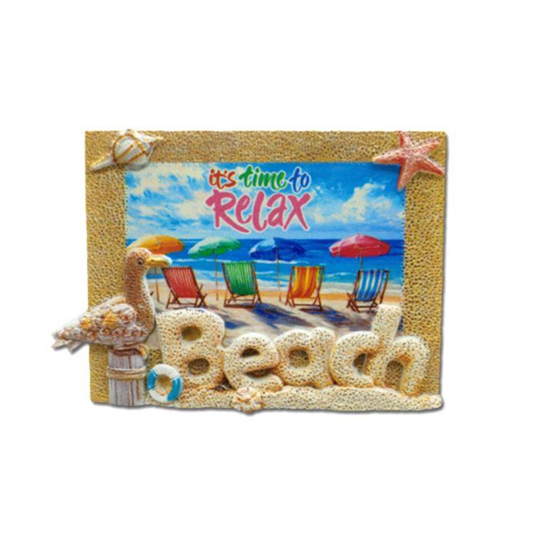 Custom Logo Resin Printing Nice France Souvenir Cote d Azur Fridge Magnet