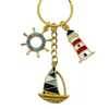 Factory Metal Lighthouse Key Chain Custom logo Nautical Souvenir Lighthouse Keychain