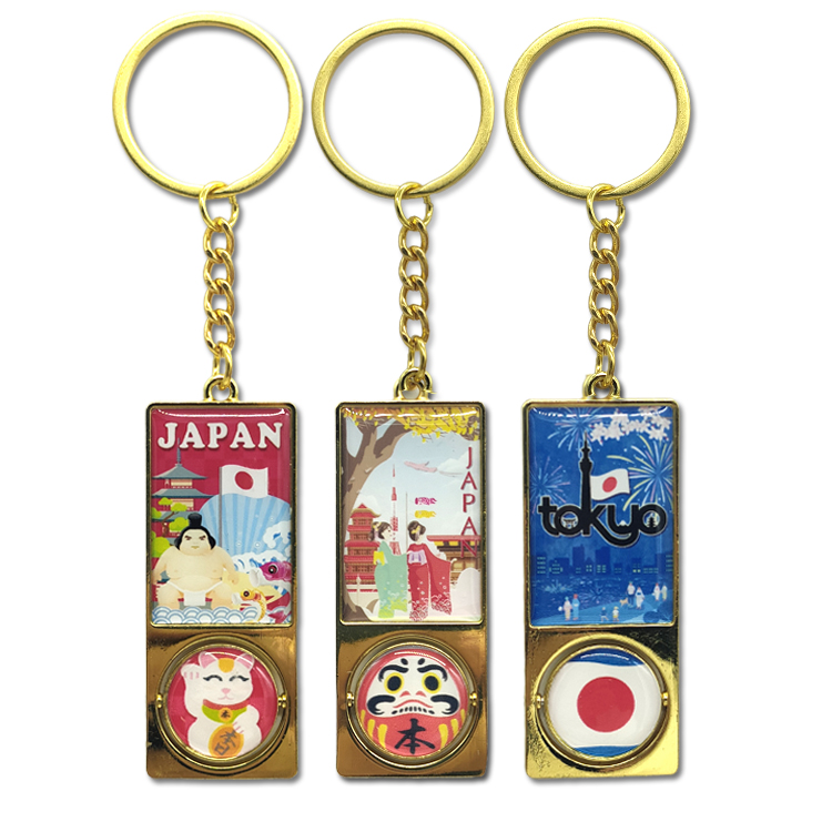 Custom Logo Travel Gift Metal Cat Keychain Riga Latvia Souvenir Keychain