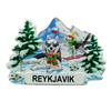 Tourist Gift Wood Iceland Souvenir Reykjavik Fridge Magnet