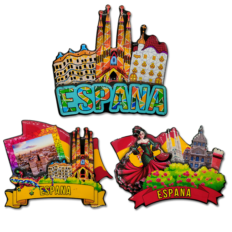 Custom logo 2 Layer Mdf Wood Refrigerator Magnet Dubai Souvenir Items Fridge Magnet