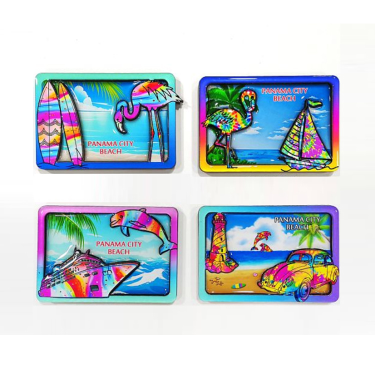 Custom Beach Travel Gift Fridge Magnet Souvenir Collection Mexico Mazatlan Cozumel Souvenir Wood Fridge Magnet