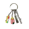 Customized Flag 3D Metal Zinc Alloy Tourist Souvenir Hungary Keychain