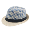 Wholesale Beach Sun Plaid Hat Paper Panama Fedora Straw Hat