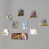 Customized 3D Tourist Souvenir Dubai Aluminium Foil Fridge Magnet