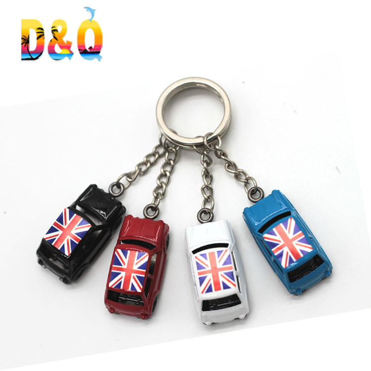 Custom Metal Car Shape London Souvenirs Gift Keychain