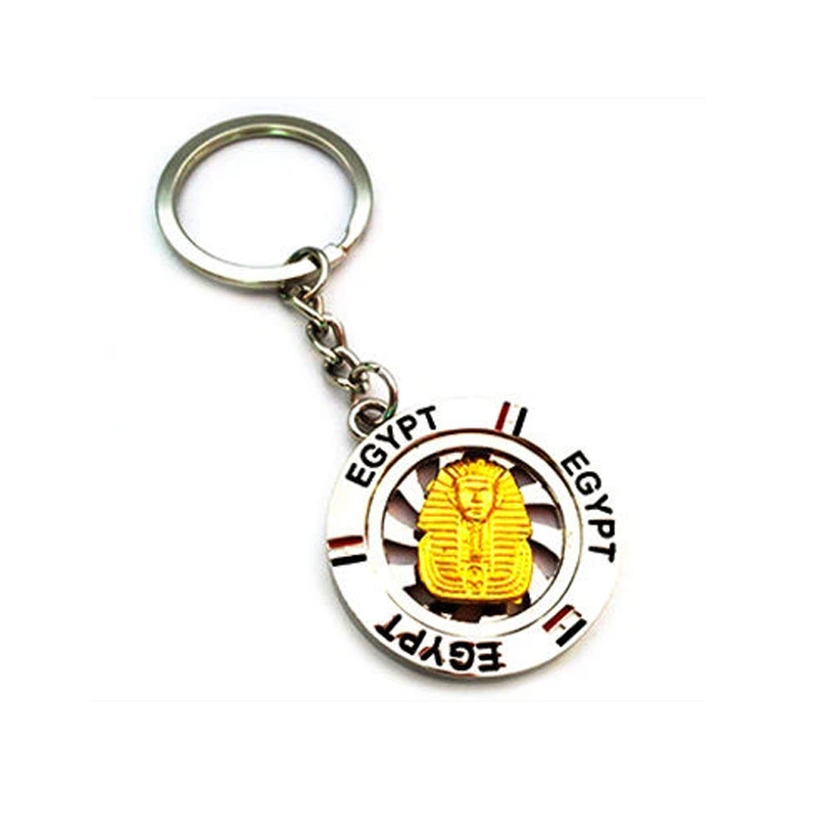 Factory Custom Alloy Metal Egypt Souvenir Keychain