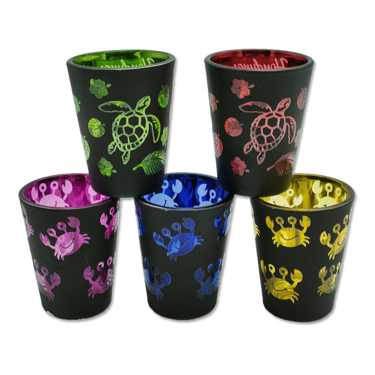 Factory Price Custom Personalized Logo Shot Glass Sublimation Full Printing Tourist Souvenir Shot Glass