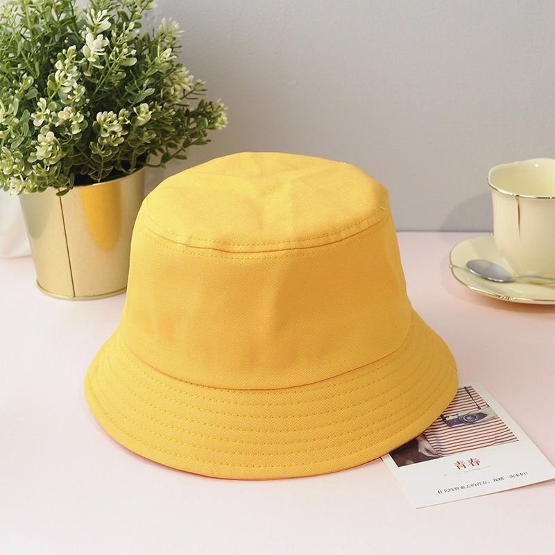 Wholesale Custom Logo Outdoor Plain Cotton Lady Women Pink Bucket Hat