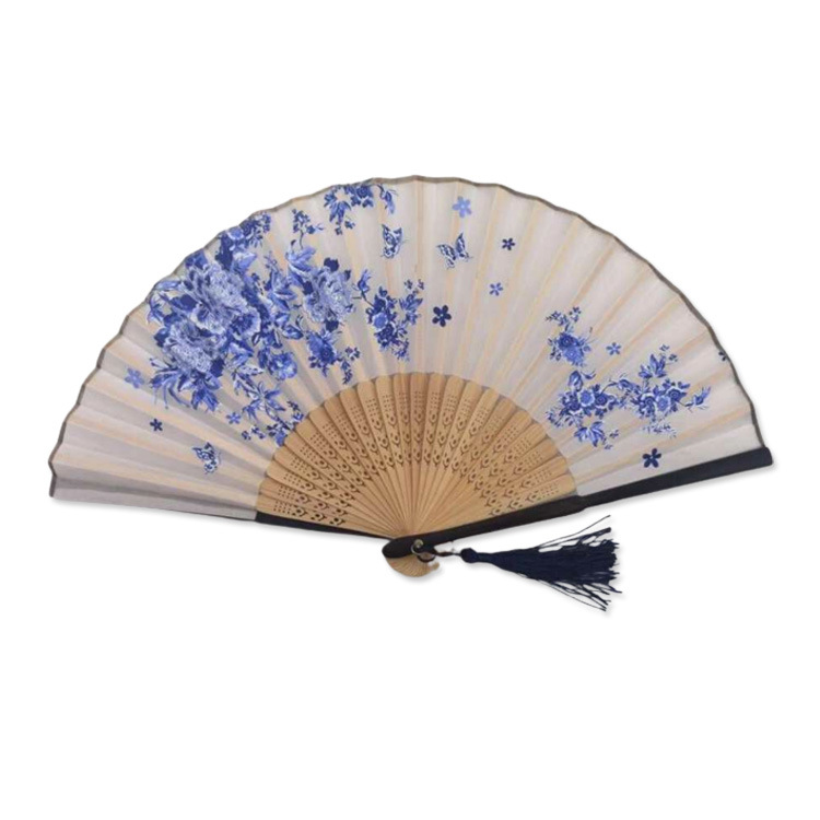 Customized Printing Wood Spanish Souvenir Hand Fan