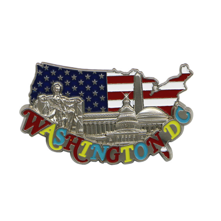 Wholesale Custom Zinc Alloy Metal Washington D. C. Souvenir Gift Keychain