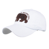 Custom Logo Animal Black Bear Embroidery Baseball Cap