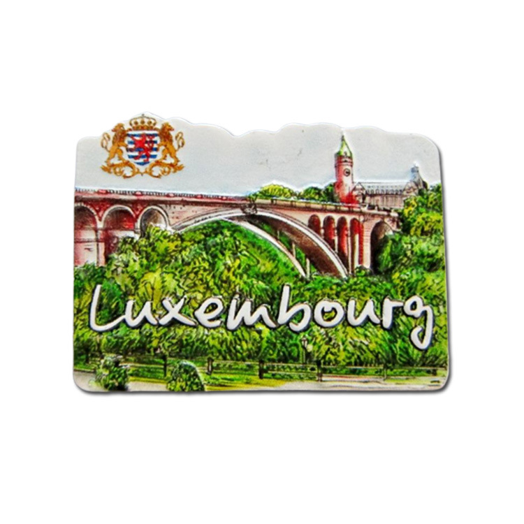 Resin Souvenir Gift Collection Luxembourg Souvenir Fridge Magnet