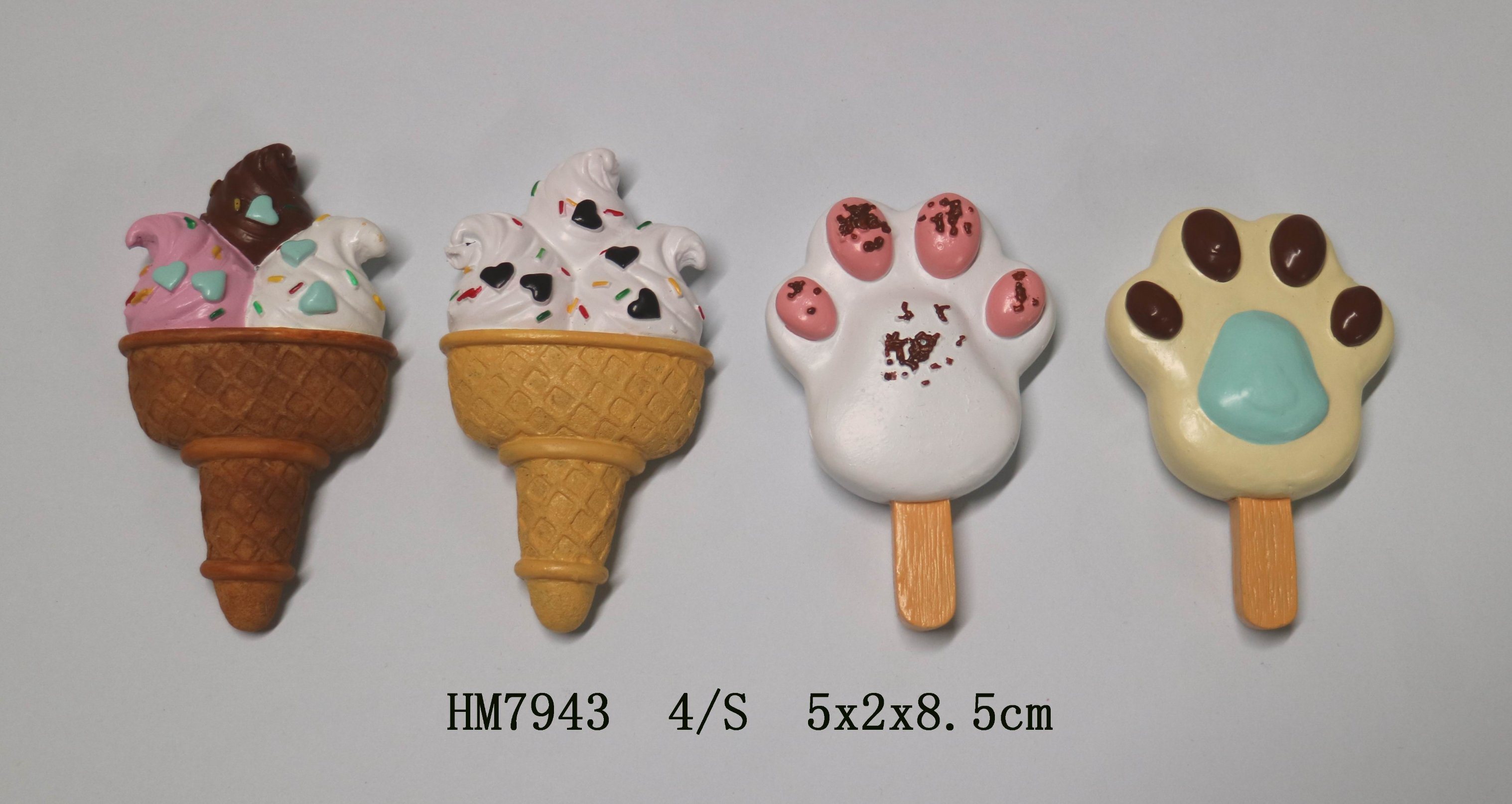 Wholesale Creative Funny Gift Custom Food Ice Cream Fridge Magnets