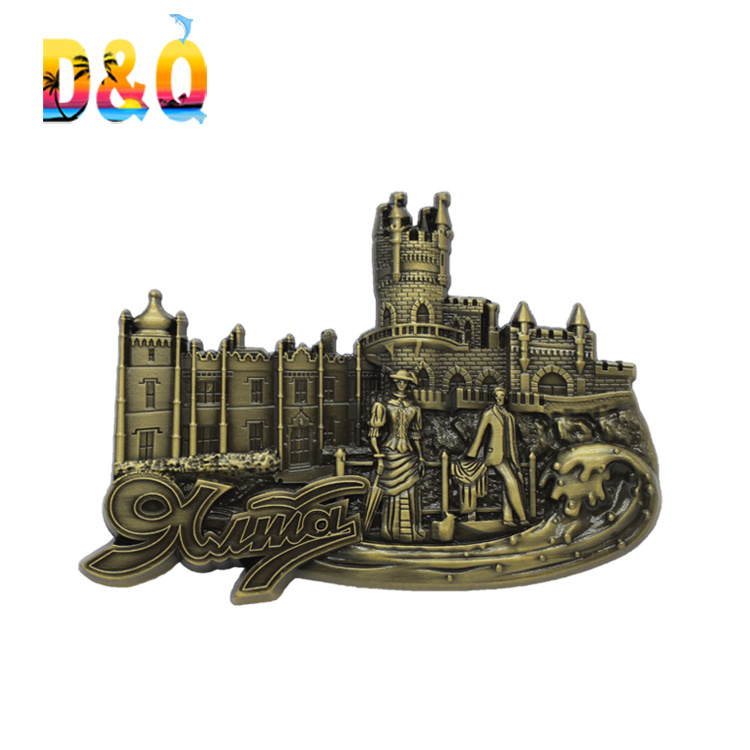 Custom Zinc Alloy Metal 3D Travel Saudi Arabia Souvenirs Fridge Magnet