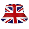 Custom Logo Print Double Sided Breathable Flag Tourist Souvenir London England Bucket Hats