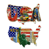 Customized Logo Map Shaped Us Cities Resin Printing Arizona Souvenir Fridge Magnet