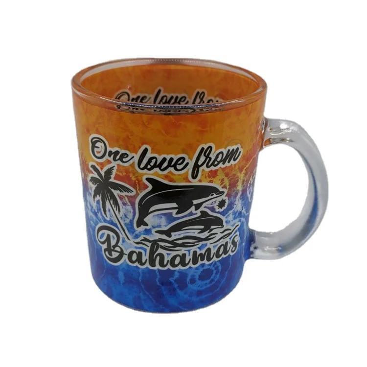 Custom Logo Beach Souvenir Turtle Tropical Cups Ceramic Tropical Coffee Mug