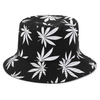 Custom Printed Fashion Fisherman Cap Jamaica Leaf Weed Bucket Hats