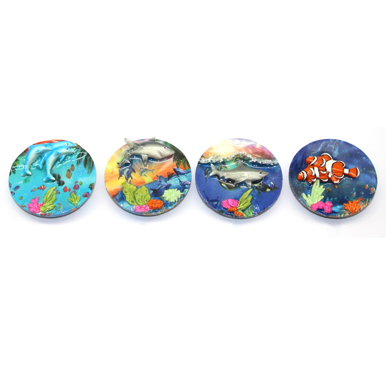 Custom Beach Souvenir Polyresin Turtle Sublimation Fridge Magnet