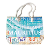 Custom Logo Canvas Foam Turtle Big Souvenir Mauritius Beach Tote Bag