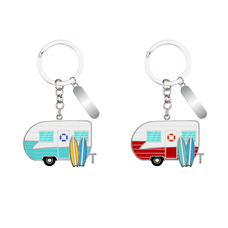 Wholesale Custom Metal Camper Van Souvenir Camper Gifts Keychain