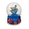 Resin Turtle Figurine Collectible Marine Life Snow Globe with Sea Turtle Statue