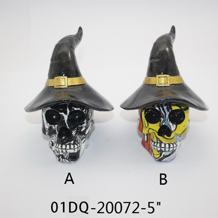 Custom Skull Statue Resin Crafts for Hallowen Decoration