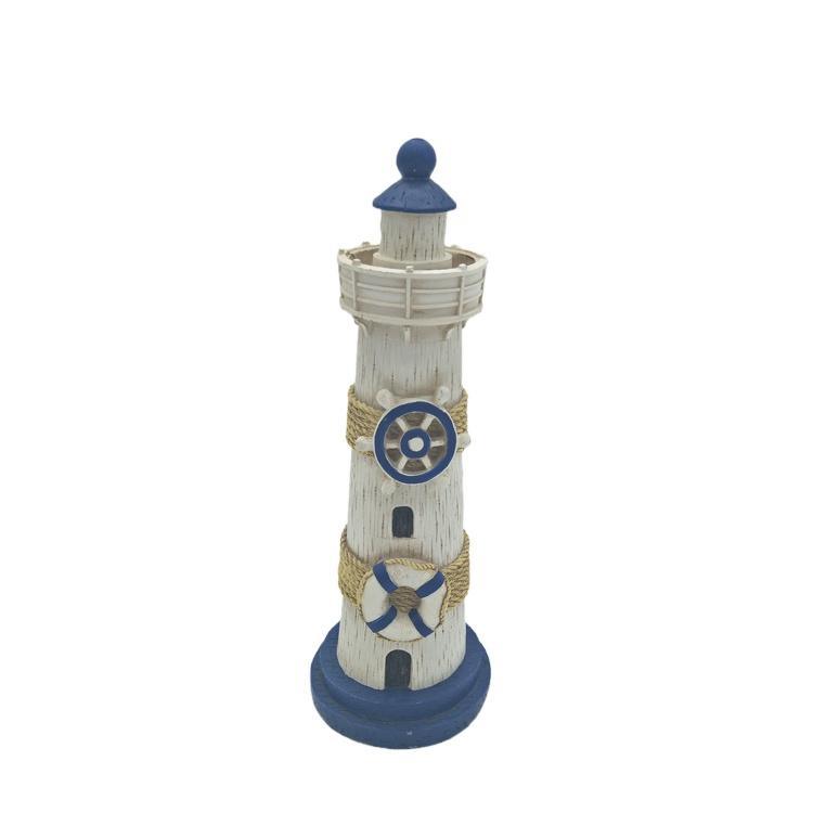 Nautical Craft Home Decorative Resin Lighthouse Statue for Souvenir