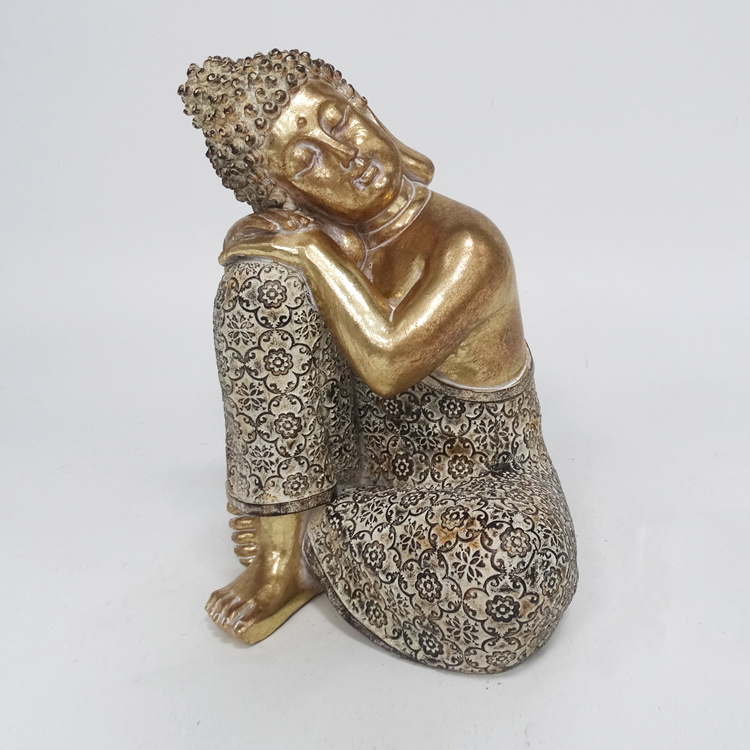 Handmade Decorative Resin Buddha Sculpture Polyresin Sleeping Buddha