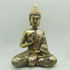 Handmade Polyresin Craft Buddha Figurine Resin Gold Buddha Statue Home Decoration