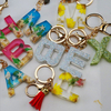 Wholesale Custom Beach Souvenir Gift Resin Letters Keychain