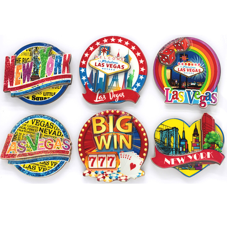 Custom American Cities Travel Gift Wood Fridge Magnet Chicago Souvenirs Magnets