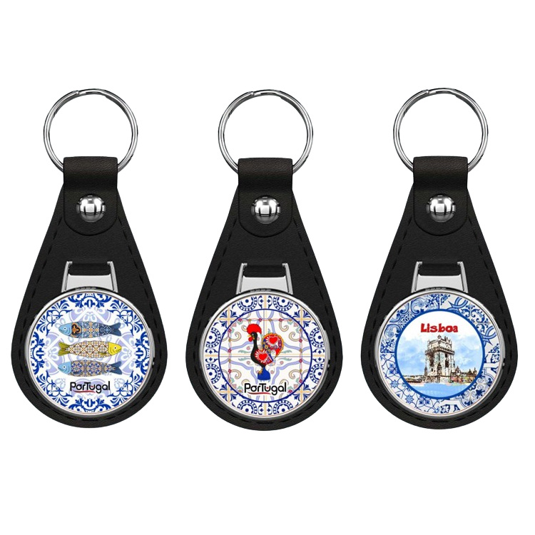 Customized Logo Metal Alloy Beer Opener Keychain USA Nyc New York City Souvenirs Keychain