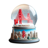 Custom 45 65mm Resin Country Cities Warsaw Snow Ball Krakow Poland Souvenir Snow Globes