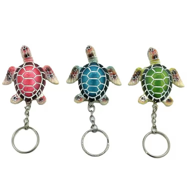 Custom Colorful Beach Souvenir Resin Turtle Baby Hatching Turtle Egg Statue