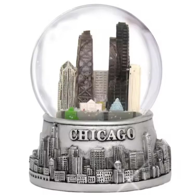 Customized Polyresin Water Globe Country City Famous 3D Building Us Capitol Washington DC Souvenirs Snow Globe