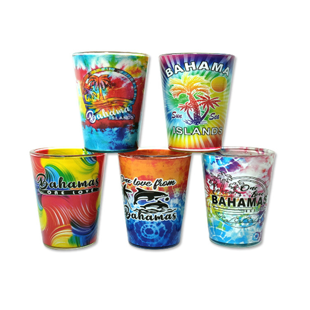 Customized Logo Travel Gift Flag Marshall Island Souvenirs Shot Glass