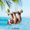 Factory Customized Costa Rica Souvenirs Cute Animal Resin Sloth Christmas Tree Ornament