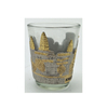 Tourist Souvenir Custom Shot Glass with Metal Decor