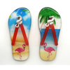 Tropical Hawaii Aloha Tourist Souvenir Flip Flop Epoxy Fridge Magnet