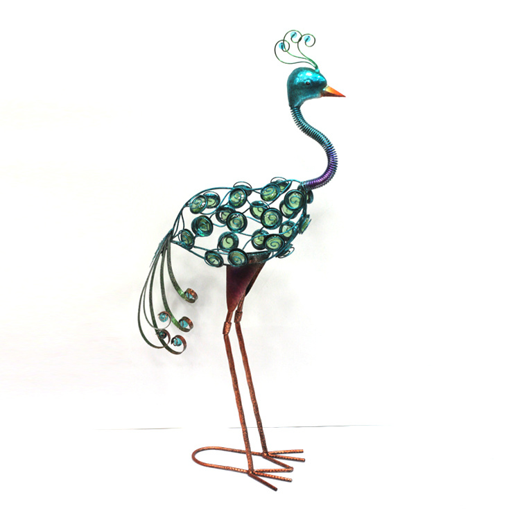 Outdoor Garden Decor Metal Peacock Garden Statue and Sculpture