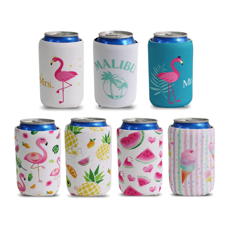 Custom Sublimation Beer Can Cooler Neoprene