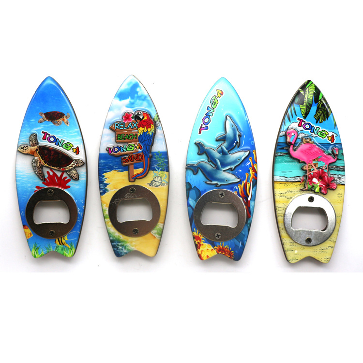 Tourist Souvenir Beach Epoxy Wood Bottle Shaped Bottle Opener