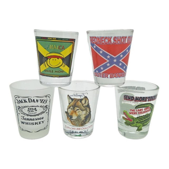 Wholesale Souvenir Transparent Shot Glass 1.5oz Shot Glass Custom Logo